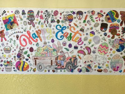 VELIKONOČNÍ VYBARVOVÁNÍ - VIII. ODDĚLENÍ (A. HRDINOVÁ)