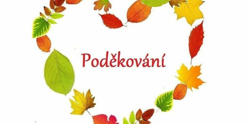 Poděkování sponzorům