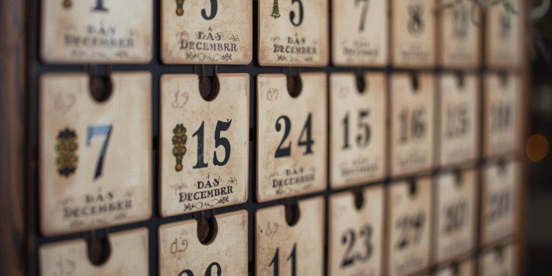 Anglický adventní kalendář